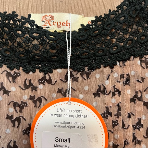 Aryeh Black Cat Dress Size Small NWT - Picture 6 of 13